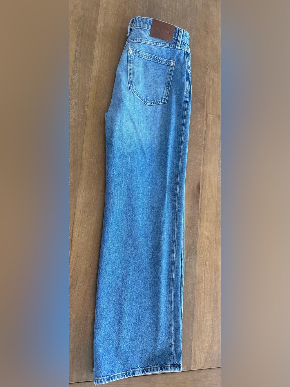 Free People Light Blue High-Rise Wide Leg Jeans - Picture 2 of 2